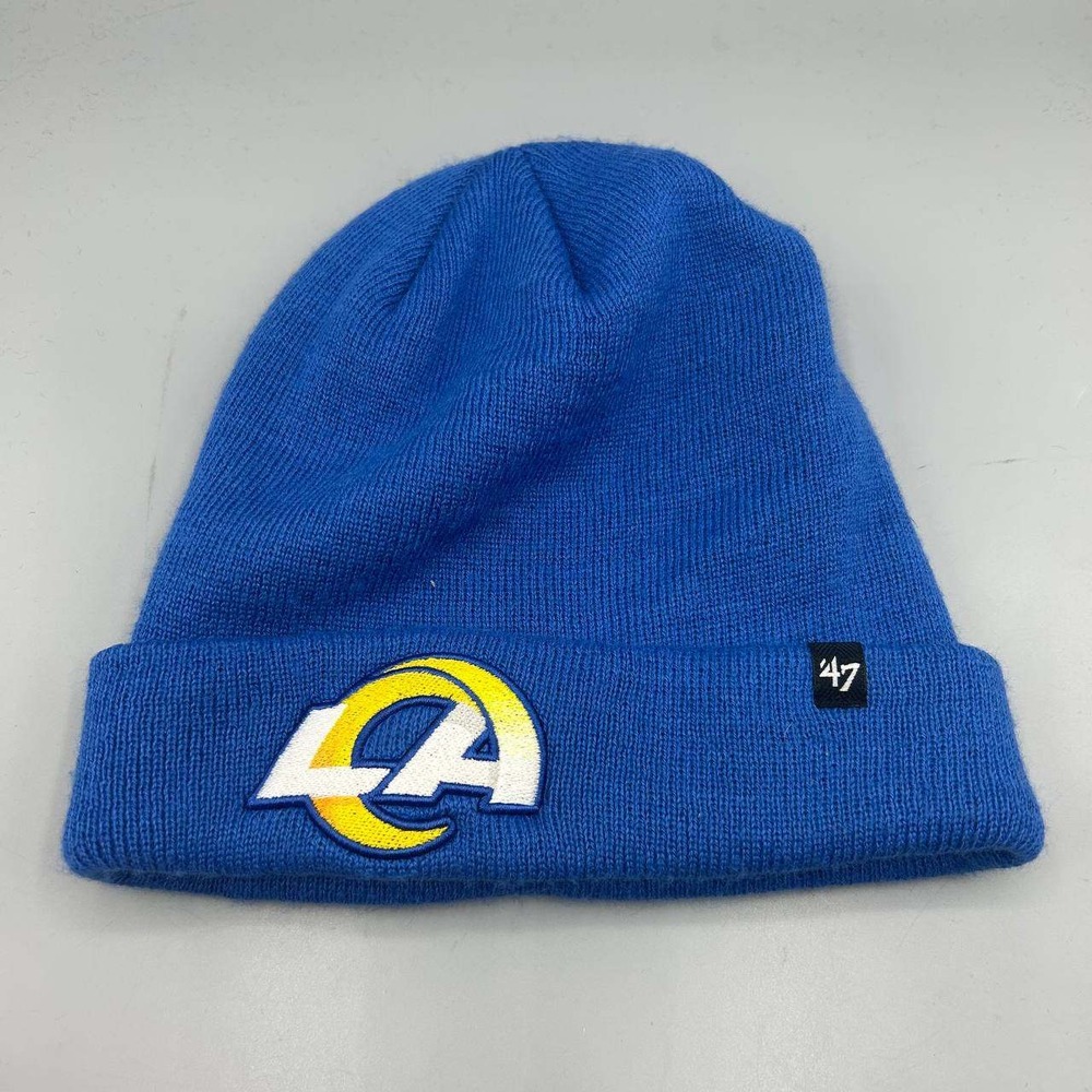 Los Angeles LA Rams NFL Hat Men Blue The Game Cuffed Beanie Cap